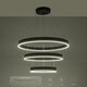 kelvo® VENOM KLV-101-0199 Κρεμαστό Φωτιστικό Οροφής LED 120W 12000lm 120° AC 220-240V IP20 Ρυθμιζόμενο Λευκό CCT με Χειριστήριο από 2700K έως 6000K Dimmable - Lumileds SMD Chip - Μαύρο Ματ - Μ80 x Π80 x Υ80cm - 3 Χρόνια Εγγύηση - 15