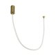 kelvo® GLOW KLV-101-0155 Κρεμαστό Φωτιστικό Οροφής LED 27W 2700lm 360° AC 220-240V IP20 Ρυθμιζόμενο Λευκό CCT με Χειριστήριο από 2700K έως 6000K Dimmable - Lumileds SMD Chip - Χρυσό Πλατίνα - Μ90 x Π9 x Υ95cm - 3 Χρόνια Εγγύηση - 5