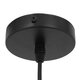 Μοντέρνο Κρεμαστό Φωτιστικό Οροφής Μονόφωτο Μαύρο Μεταλλικό με Ξύλο Καμπάνα Φ23  SHADE BLACK 00906 - 6