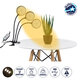 79653 Grow Light Hydro Spectrum LED Φωτιστικό Ανάπτυξης Υδροπονικών Φυτών Γλάστρας με 3 Κινούμενες Κεφαλές & Βάση Clip SMD 2835 15W 160° DC 5V IP20 με Dimmer & Timer Εσωτερικού Χώρου για Κάλυψη Επιφάνειας 1m x 1m Πλήρους Φάσματος Φωτισμού - 1