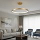 kelvo® NEMESIS KLV-101-0216 Κρεμαστό Φωτιστικό Οροφής LED 75W 7500lm 180° AC 220-240V IP20 Ρυθμιζόμενο Λευκό CCT με Χειριστήριο από 2700K έως 6000K Dimmable - Lumileds SMD Chip - Χρυσό Πλατίνα - Μ100 x Π100 x Υ4cm - 3 Χρόνια Εγγύηση - 2