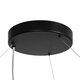kelvo® RA KLV-101-0369 Κρεμαστό Φωτιστικό Οροφής LED 100W 10000lm 120° AC 220-240V IP20 Ρυθμιζόμενο Λευκό CCT με Χειριστήριο από 2700K έως 6000K Dimmable - Lumileds SMD Chip - Μαύρο Ματ - Μ120 x Π120 x Υ8cm - 3 Χρόνια Εγγύηση - 8