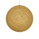 OCEANA 999-0155 Boho Κρεμαστό Φωτιστικό Οροφής με Ντουί 1 x E27 AC 220-240V IP20 - Μπεζ & Χρυσό - Μ60 x Π60 x Υ60cm