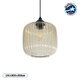GLOBOSTAR® MELONI 206-0016 Μοντέρνο Κρεμαστό Φωτιστικό Οροφής με Ντουί 1 x E27 AC 220-240V IP20 - Mελί - Μ20 x Π20 x Υ24cm
