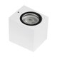 kelvo® BURANO KLV-101-0020 Φωτιστικό Τοίχου / Απλίκα για Λάμπα MR16 με Ντουί GU10 AC 220-240V Αδιάβροχο IP65 - Λευκό Ματ - Μ8 x Π8 x Υ7cm - 4