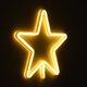 78585 Φωτιστικό Ταμπέλα Φωτεινή Επιγραφή NEON LED Σήμανσης STAR 5W με Καλώδιο Τροφοδοσίας USB - Μπαταρίας 3xAAA (Δεν Περιλαμβάνονται) - Θερμό Λευκό 2700K - 6