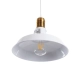 ANER 01072 Vintage Κρεμαστό Φωτιστικό Οροφής με Ντουί 1 x E27 AC 220-240V IP20 - Λευκό & Χρυσό - Μ27.5 x Π27.5 x Υ19cm - 6