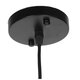 Μοντέρνο Κρεμαστό Φωτιστικό Οροφής Μονόφωτο Μαύρο Μεταλλικό Καμπάνα Φ60  VALLETE BLACK 01259 - 7