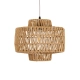  JENSON 00909 Boho Κρεμαστό Φωτιστικό Οροφής με Ντουί 1 x E27 AC 220-240V IP20 - Μπεζ - Μ33 x Π33 x Υ28cm - 4