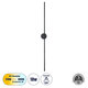 DIADEM 61333 Φωτιστικό Τοίχου - Απλίκα Design LED CCT 18W 2160lm 120° AC 220-240V - Εναλλαγή Φωτισμού μέσω Διακόπτη On/Off All In One Ψυχρό 6000k+Φυσικό 4500k+Θερμό 2700k Μ10 x Π4 x Υ120cm - Μαύρο - 3 Years Warranty - 2