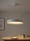 kelvo® RONDO KLV-101-0589 Κρεμαστό Φωτιστικό Οροφής LED 36W 3600lm 120° AC 220-240V IP20 Ρυθμιζόμενο Λευκό CCT με Διακόπτη στο Driver 2700K/4500K/6000K Triac Dimmable - Lumileds SMD Chip & ENEC/TÜV Driver - Λευκό Ματ & Εφέ Ξύλου - Μ50 x Π50 x Υ7cm - 5 Χρόνια Εγγύηση