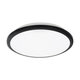 TUFFIN 60996 Πλαφονιέρα Οροφής LED 24W 2760lm 120° AC 220-240V Αδιάβροχη IP54 Φ30 x Υ6.5cm Ψυχρό Λευκό 6000K - Μαύρο - Bridgelux Chips - 3 Years Warranty - 3