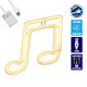 78568 Φωτιστικό Ταμπέλα Φωτεινή Επιγραφή NEON LED Σήμανσης MUSIC NOTE 5W με Καλώδιο Τροφοδοσίας USB - Μπαταρίας 3xAAA (Δεν Περιλαμβάνονται) - Θερμό Λευκό 2700K - 1