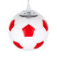 FOOTBALL 00642 Μοντέρνο Κρεμαστό Παιδικό Φωτιστικό Οροφής Μονόφωτο Κόκκινο Λευκό Γυάλινο Φ15 x Υ18cm - 7
