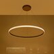kelvo® DIAMOND KLV-101-0232 Κρεμαστό Φωτιστικό Οροφής LED 67W 6700lm 180° AC 220-240V IP20 Ρυθμιζόμενο Λευκό CCT με Χειριστήριο από 2700K έως 6000K Dimmable - Lumileds SMD Chip - Χρυσό Πλατίνα - Μ80 x Π80 x Υ3cm - 3 Χρόνια Εγγύηση - 11