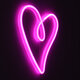78594 Φωτιστικό Ταμπέλα Φωτεινή Επιγραφή NEON LED Σήμανσης CALLIGRAPHIC HEART LINE 5W με Καλώδιο Τροφοδοσίας USB - Μπαταρίας 3xAAA (Δεν Περιλαμβάνονται) - Ροζ - 6