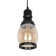 OLIVER 999-0188 Vintage Κρεμαστό Φωτιστικό Οροφής με Ντουί 1 x E27 AC 220-240V IP20 - Μελί & Μαύρο - Μ14 x Π14 x Υ30cm - 1