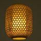 Vintage Κρεμαστό Φωτιστικό Οροφής Μονόφωτο Καφέ Ξύλινο Bamboo Φ30  MAURITIUS Φ30 00899 - 3