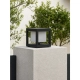 PRISM GLB-103-0017 Φωτιστικό Κολωνάκι Κήπου LED 10W 900lm 90° AC 220-240V Αδιάβροχο IP65 Θερμό Λευκό 2700K - Sanan SMD Chip - Μαύρο Ματ - Μ15 x Π15 x Υ16cm - 3 Χρόνια Εγγύηση - 2