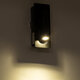 MANHATTAN 61097 Μοντέρνο Χωνευτό Φωτιστικό Τοίχου - Απλίκα Ξενοδοχείου Bed Side LED 3W 405lm 36° AC 220-240V - Reading Light - Μ7 x Π7 x Υ17cm - Φυσικό Λευκό 4500K - Μαύρο - 9
