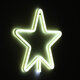 78584 Φωτιστικό Ταμπέλα Φωτεινή Επιγραφή NEON LED Σήμανσης STAR 5W με Καλώδιο Τροφοδοσίας USB - Μπαταρίας 3xAAA (Δεν Περιλαμβάνονται) - Ψυχρό Λευκό 6000K - 6