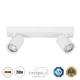 LEONARDO 60347 Μοντέρνο Φωτιστικό Οροφής LED 20W 2400lm 60° AC 220-240V IP20 Φυσικό Λευκό 4500K - Bridgelux COB - Λευκό - Μ32 x Π7 x Υ11.8cm - 5 Χρόνια Εγγύηση