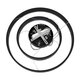 kelvo® VENOM KLV-101-0196-V2 Κρεμαστό Φωτιστικό Οροφής LED 75W 7500lm 120° AC 220-240V IP20 Ρυθμιζόμενο Λευκό CCT με Χειριστήριο από 2700K έως 6000K Dimmable - Lumileds SMD Chip - Μαύρο Ματ - Μ60 x Π60 x Υ40cm - 3 Χρόνια Εγγύηση - 10