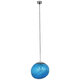 Μοντέρνο Κρεμαστό Φωτιστικό Οροφής Μονόφωτο Γυάλινο Μπλε Φ36  DIXXON BLUE 01467 - 3