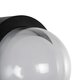 kelvo® NEXA KLV-101-0249 Φωτιστικό Τοίχου / Απλίκα LED 6W 360lm 180° AC 220-240V Αδιάβροχο IP65 Μπλε - Sanan SMD Chip & TÜV SÜD Driver - Μαύρο Ματ - Μ11 x Π8.5 x Υ11cm - 5 Χρόνια Εγγύηση - 7
