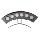  TREEPLANTE 90457 Κυρτή Μπάρα Φωτισμού Wall Washer για Φυτά - Δέντρα LED 6W 690lm 15° DC 24V Αδιάβροχο IP67 Φυσικό Λευκό 4500K Dimmable - Bridgelux SMD Chip - Γκρι Ανθρακί - Μ17.5 x Π4.5 x Υ8cm - 3 Χρόνια Εγγύηση - 4