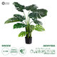 Artificial Garden MONSTERA 20002 Τεχνητό Διακοσμητικό Φυτό Μονστέρα Υ120cm