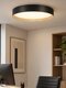 kelvo® RONDO KLV-101-0587-V2 Φωτιστικό Οροφής LED 36W 3600lm 120° AC 220-240V IP20 Ρυθμιζόμενο Λευκό CCT με Διακόπτη στο Driver 2700K/4500K/6000K Triac Dimmable - Lumileds SMD Chip & ENEC/TÜV Driver - Μαύρο Ματ & Εφέ Ξύλου - Μ50 x Π50 x Υ7cm - 5 Χρόνια Εγγύηση - 1