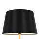 CEDAR 00827 Μοντέρνο Φωτιστικό Δαπέδου Μονόφωτο Μεταλλικό Μαύρο με Καπέλο και Ξύλινη Λεπτομέρεια Φ40 x Υ148cm - 4