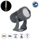 SPOTFENIA 90134 Αρχιτεκτονικό Σποτ Φωτισμου LED 10W 1150lm 5° DC 24V Αδιάβροχο IP65 Φυσικό Λευκό 4500K Dimmable  - Bridgelux COB Chip - Γκρι Ανθρακί - Μ7 x Π7 x Υ12cm - 3 Χρόνια Εγγύηση - 1