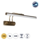 REFINE 203-0186 Φωτιστικό Τοίχου - Απλίκα LED 7W 640lm 120° AC 220-240V IP44 Θερμό Λευκό Μπρονζέ - Μ35 x Π25 x Υ9cm - 2 Xρόνια Εγγύηση - 1