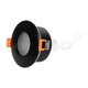 kelvo® KAPA KLV-101-0038 Χωνευτό Φωτιστικό Downlight Σποτ Μπάνιου για Λάμπα MR16 με Ντουί GU10 AC 220-240V Αδιάβροχο IP65 - Μαύρο Ματ - Μ8.5 x Π8.5 x Υ4.2cm / Q7.5cm - 6