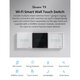 80130  SONOFF T2EU1C-RF - 433MHz Wireless Smart Wall Touch Button Switch AC 100-240V Max 2A (2A/Way) 1 Way - RF Series - 6