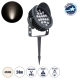 TREELIGHT-VINA 90361 Σποτ Φωτισμού με Αντιθαμβωτική Γρίλια Ειδικό για Φυτά - Δέντρα με Βάση Κήπου / Καρφωτό LED 24W 2280lm 10° DC 24V Αδιάβροχο IP65 L21.5 x W18.3 x H14cm Φυσικό Λευκό 4500K - Γκρι Ανθρακί - 3 Years Warranty
