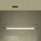 kelvo® GLOW KLV-101-0177 Κρεμαστό Φωτιστικό Οροφής LED 15W 1500lm 360° AC 220-240V IP20 Ρυθμιζόμενο Λευκό CCT με Χειριστήριο από 2700K έως 6000K Dimmable - Lumileds SMD Chip - Χρυσό Πλατίνα - Μ120 x Π3 x Υ17cm - 3 Χρόνια Εγγύηση - 16
