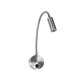 GOOSE 61691 Φωτιστικό Τοίχου - Απλίκα LED 3W 300lm 36° AC 220-240V IP20 - Reading Light - Θερμό Λευκό 2700K Ασημί Αλουμίνιο - Μ6.5 x Π22.5 x Υ23cm - 2 Xρόνια Εγγύηση