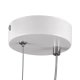  CYCLOS 61074 Μοντέρνο Κρεμαστό Φωτιστικό Οροφής LED 9W 900lm 300° AC 220-240V IP20 Ρυθμιζόμενο Λευκό CCT με On/Off 2700K/4500K/6000K - Lumileds SMD Chip - Λευκό Ματ - Μ21 x Π2.3 x Υ26.5cm - 3 Χρόνια Εγγύηση - 7