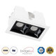 LUMINAR SUPERIOR 60316 Χωνευτό LED Spot Downlight TrimLess 4W 560lm 36° AC 220-240V IP20 Μ7.5 x Π4.3 x Υ4.5cm - Λευκό με Μαύρο Κάτοπτρο - Φυσικό Λευκό 4500K - Bridgelux High Lumen Chip Gen2 - TÜV Certified Driver - 5 Years Warranty - 1