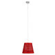 PLAYROOM 00863 Vintage Κρεμαστό Φωτιστικό Οροφής Μονόφωτο Κόκκινο Ξύλινο Ψάθινο Rattan Φ32 x Υ27cm - 4