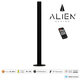 ALIEN-DIVA-BLACK-50-1 ALIEN Design DIVA Μοντέρνο Minimal Nordic Μεταλλικό Φωτιστικό Επιτραπέζιο - Πορτατίφ - Λαμπατέρ Μαύρο LED 8W 1120lm με Ασύρματο Χειριστήριο RF & Dimmer IP20 Ψυχρό Λευκό 6000K Μ3 x Π1.6 x Υ50cm - 5