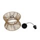 UPCONE 205-0055 Boho Κρεμαστό Φωτιστικό Οροφής με Ντουί 1 x E27 AC 220-240V IP20 - Μπεζ - M30 x Π30 x Υ21cm - 11
