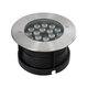 UNDERGROUND-SINA 90573 Χωνευτό Φωτιστικό Σποτ Δαπέδου LED 18W 1530lm 15° DC 24V Αδιάβροχο IP68 Φ20 x Υ11cm RGBW DMX512 - Ανοξείδωτο Ατσάλι - 3 Χρόνια Εγγύηση - 8