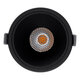 PLUTO-B 60263 Χωνευτό LED Spot Downlight TrimLess Φ10.4cm 15W 1875lm 38° AC 220-240V IP20 Φ10.4 x Υ6.5cm - Στρόγγυλο - Μαύρο & Anti-Glare HoneyComb - Θερμό Λευκό 2700K - Bridgelux COB - 5 Years Warranty - 6