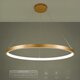 kelvo® NEMESIS KLV-101-0216 Κρεμαστό Φωτιστικό Οροφής LED 75W 7500lm 180° AC 220-240V IP20 Ρυθμιζόμενο Λευκό CCT με Χειριστήριο από 2700K έως 6000K Dimmable - Lumileds SMD Chip - Χρυσό Πλατίνα - Μ100 x Π100 x Υ4cm - 3 Χρόνια Εγγύηση - 13