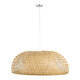 SAN TROPEZ 00674 Vintage Κρεμαστό Φωτιστικό Οροφής Μονόφωτο Καφέ Ξύλινο Bamboo Φ80 - 3