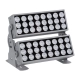 FLOOD-ZENA 90220 Προβολέας Wall Washer για Φωτισμό Κτιρίων LED 120W 10800lm 3° DC 24V Αδιάβροχο IP65 L38 x W30.5 x H24cm Θερμό Λευκό 2700K - Ασημί - 3 Years Warranty - 3
